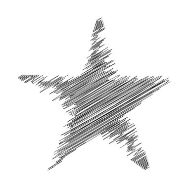 Yıldız wiith karalaması, yarım yamalak, karalama efekti deseni