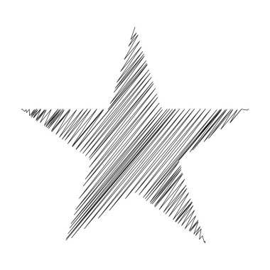 Yıldız wiith karalaması, yarım yamalak, karalama efekti deseni