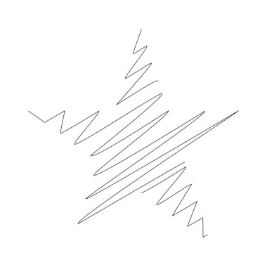 Yıldız wiith karalaması, yarım yamalak, karalama efekti deseni