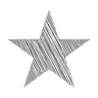 Yıldız wiith karalaması, yarım yamalak, karalama efekti deseni