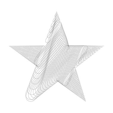 Yıldız wiith karalaması, yarım yamalak, karalama efekti deseni