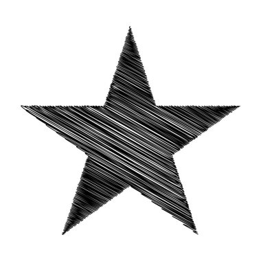 Yıldız wiith karalaması, yarım yamalak, karalama efekti deseni