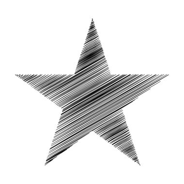 Yıldız wiith karalaması, yarım yamalak, karalama efekti deseni