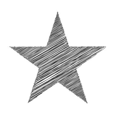 Yıldız wiith karalaması, yarım yamalak, karalama efekti deseni