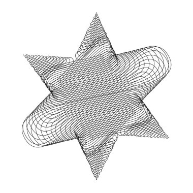 Yıldız wiith karalaması, yarım yamalak, karalama efekti deseni