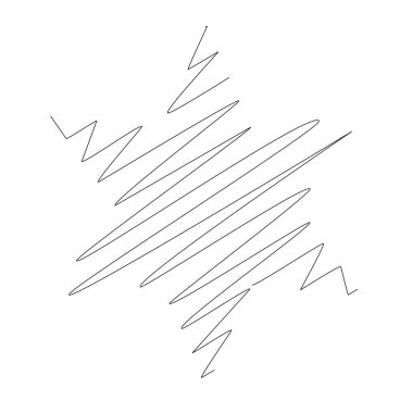 Yıldız wiith karalaması, yarım yamalak, karalama efekti deseni