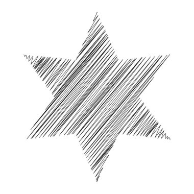 Yıldız wiith karalaması, yarım yamalak, karalama efekti deseni