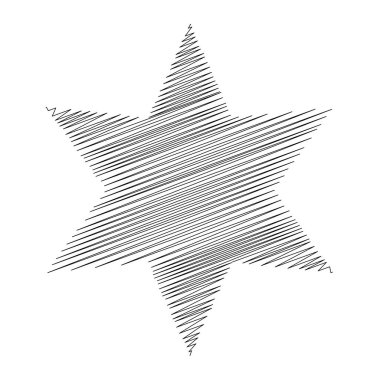 Yıldız wiith karalaması, yarım yamalak, karalama efekti deseni