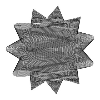 Yıldız wiith karalaması, yarım yamalak, karalama efekti deseni