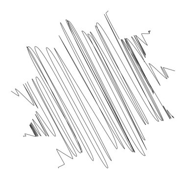 Yıldız wiith karalaması, yarım yamalak, karalama efekti deseni