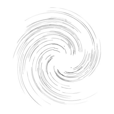 Spiral, girdap, dönme tasarım elementi. Radyasyon çizgileri dönüyor