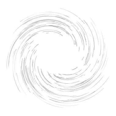 Spiral, girdap, dönme tasarım elementi. Radyasyon çizgileri dönüyor