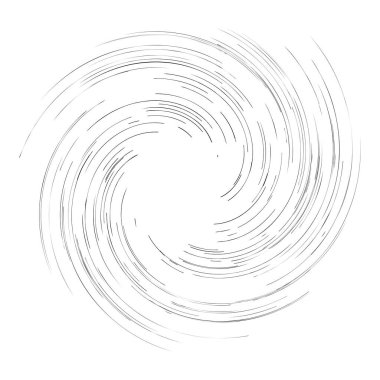 Spiral, girdap, dönme tasarım elementi. Radyasyon çizgileri dönüyor