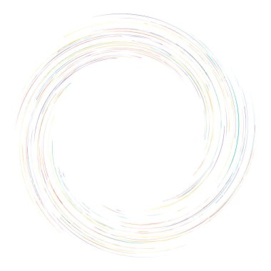 Spiral, girdap, dönme tasarım elementi. Radyasyon çizgileri dönüyor