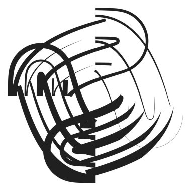 Soyut klipsli sanat, motif. Soyut vektör illüstrasyon ögesi Stok vektör illüstrasyonu, Clip sanatı grafiği 