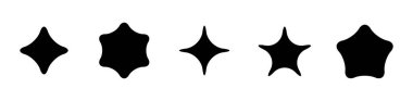 Star, starburst, sunburst graphic. Starlet icon series