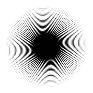 girdap ya da dönme, element şekil vektör illüstrasyonunu döndürme