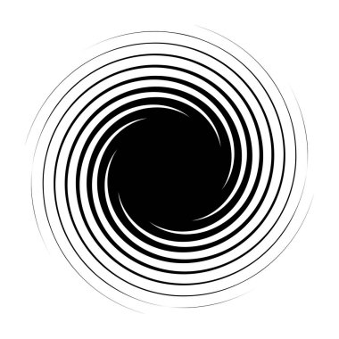 girdap ya da dönme, element şekil vektör illüstrasyonunu döndürme