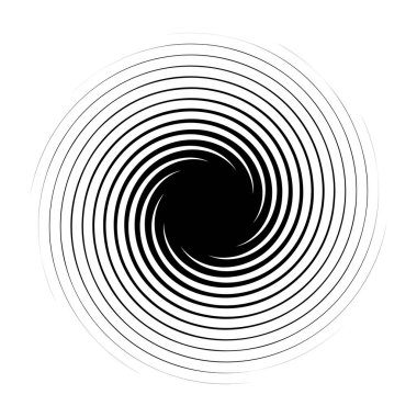 girdap ya da dönme, element şekil vektör illüstrasyonunu döndürme