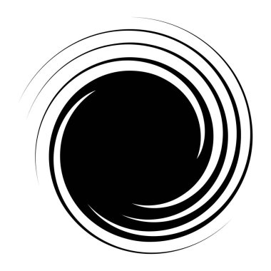 girdap ya da dönme, element şekil vektör illüstrasyonunu döndürme