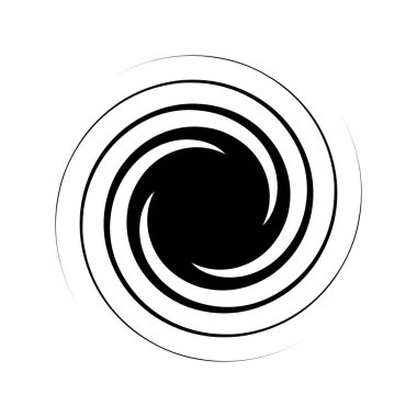 girdap ya da dönme, element şekil vektör illüstrasyonunu döndürme