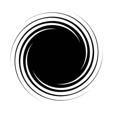 girdap ya da dönme, element şekil vektör illüstrasyonunu döndürme