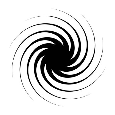 girdap ya da dönme, element şekil vektör illüstrasyonunu döndürme