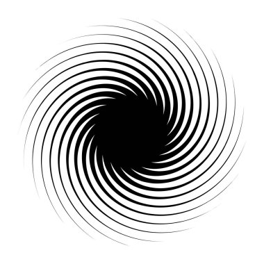 girdap ya da dönme, element şekil vektör illüstrasyonunu döndürme