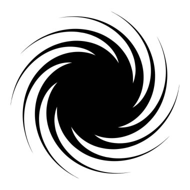 girdap ya da dönme, element şekil vektör illüstrasyonunu döndürme