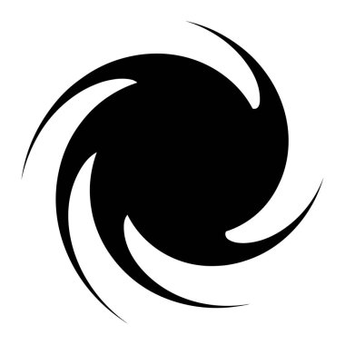 girdap ya da dönme, element şekil vektör illüstrasyonunu döndürme