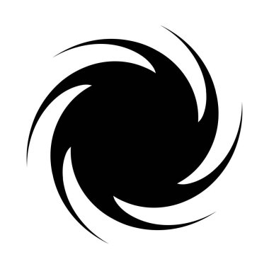 girdap ya da dönme, element şekil vektör illüstrasyonunu döndürme