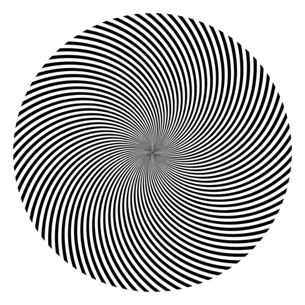 Elemento Diseño Espiral Ilustración Vectorial Líneas Radiales Giratorias — Vector de stock