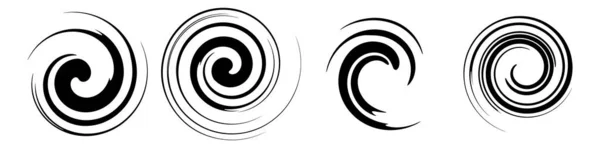 Spiral Swirl Twirl Whorl Διανυσματικό Στοιχείο Σύνολο Των — Διανυσματικό Αρχείο