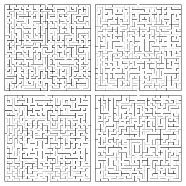 Maze, labyrinth puzzle game. Riddle, brain-teaser game concept (solvable)