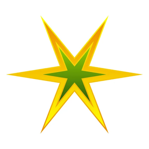 Gráfico Estrella Icono Ilustración Vector Stock Clip Art — Archivo Imágenes Vectoriales