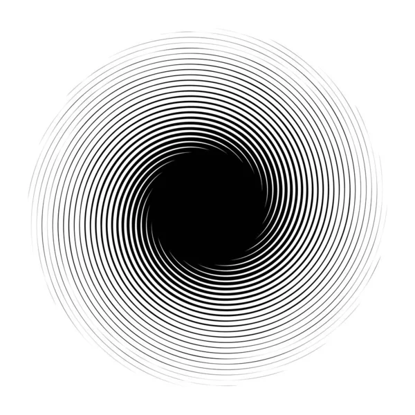 渦や渦巻きを放射する要素の形のベクトル図 — ストックベクタ