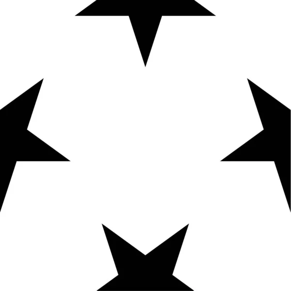 繰り返し可能なシームレスな星 星の形のパターン ベクトルイラストの背景 — ストックベクタ