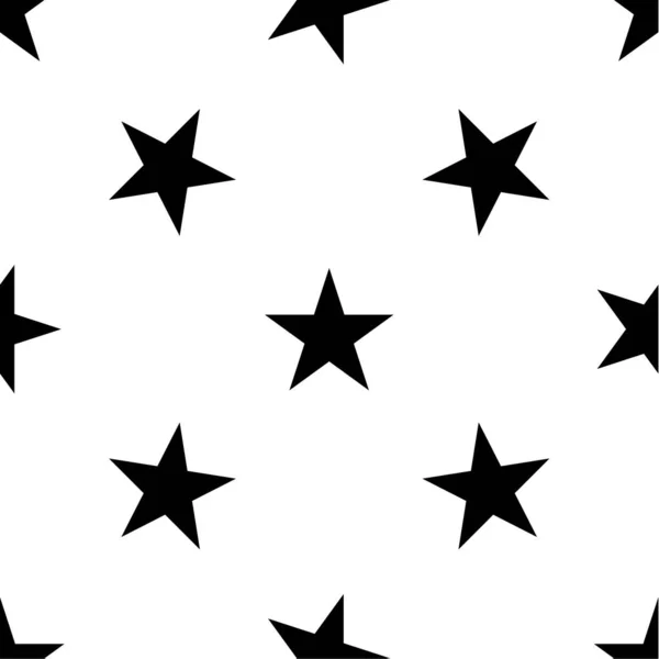 Repeterbara Sömlösa Stjärnor Stjärnor Form Mönster Vektor Illustration Bakgrund — Stock vektor
