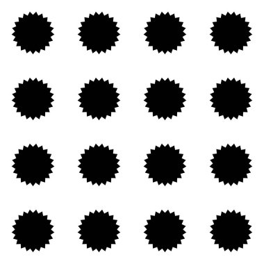 Tekrarlanabilir, pürüzsüz yıldız, yıldız şekli, arkaplan vektör illüstrasyonu, Grafik klipsleme sanatı 