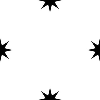 Tekrarlanabilir, pürüzsüz yıldız, yıldız şekli, arkaplan vektör illüstrasyonu, Grafik klipsleme sanatı 
