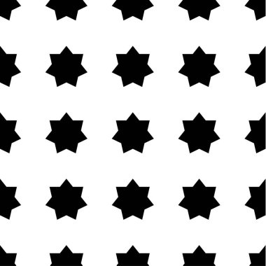 Tekrarlanabilir, pürüzsüz yıldız, yıldız şekli, arkaplan vektör illüstrasyonu, Grafik klipsleme sanatı 