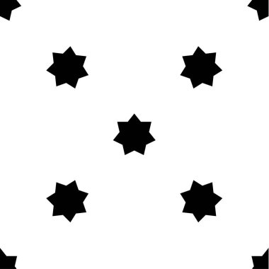 Tekrarlanabilir dikişsiz yıldızlar, yıldızlar şekil deseni, vektör illüstrasyon arka planı