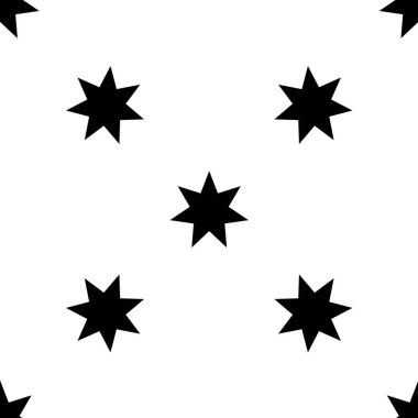 Tekrarlanabilir, pürüzsüz yıldız, yıldız şekli, arkaplan vektör illüstrasyonu, Grafik klipsleme sanatı 