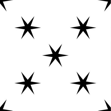 Tekrarlanabilir dikişsiz yıldızlar, yıldızlar şekil deseni, vektör illüstrasyon arka planı