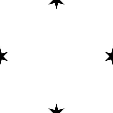 Tekrarlanabilir, pürüzsüz yıldız, yıldız şekli, arkaplan vektör illüstrasyonu, Grafik klipsleme sanatı 
