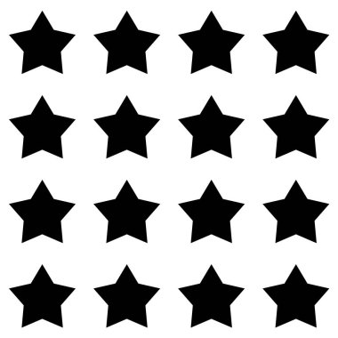 Tekrarlanabilir dikişsiz yıldızlar, yıldızlar şekil deseni, vektör illüstrasyon arka planı