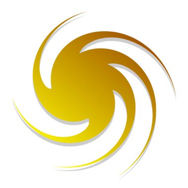 girdap ya da dönme, element şekil vektör illüstrasyonunu döndürme