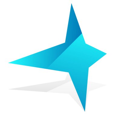 Yıldız, yıldız patlaması, güneş patlaması grafiği. Starlet simge serisi Stok vektör çizimi