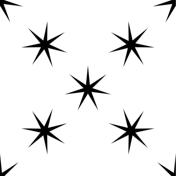 Estrelas Sem Costura Repetitivas Padrão Forma Estrelas Fundo Ilustração Vetorial — Vetor de Stock