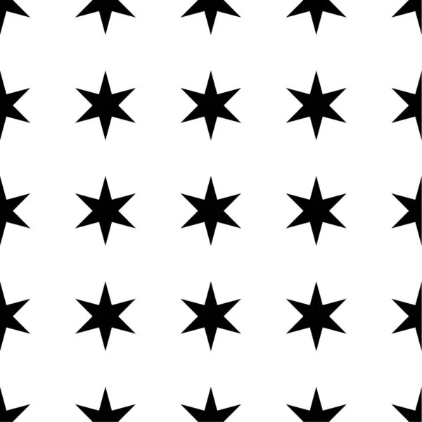 Повторяющиеся Бесшовные Звезды Рисунок Форме Звёзд Векторная Иллюстрация Фона — стоковый вектор